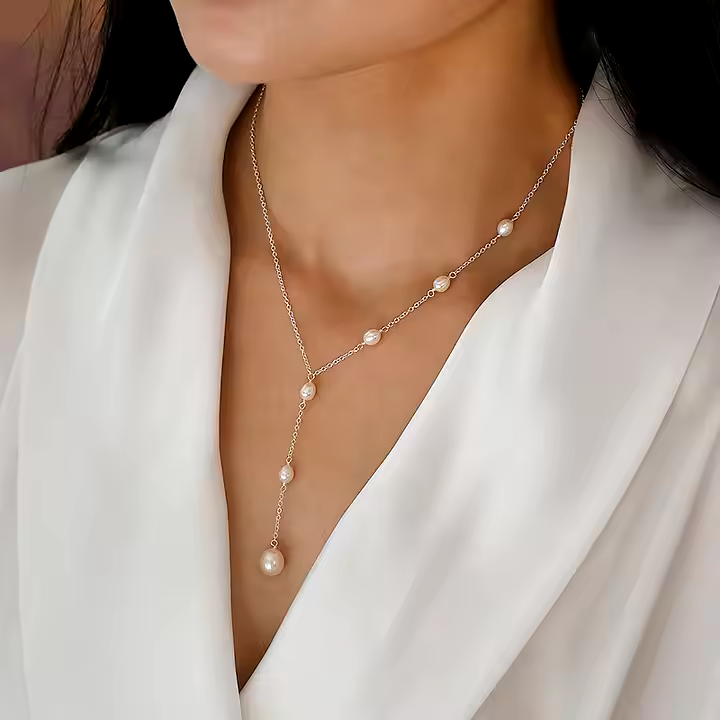 Collier Vintage en Perles Suspendu