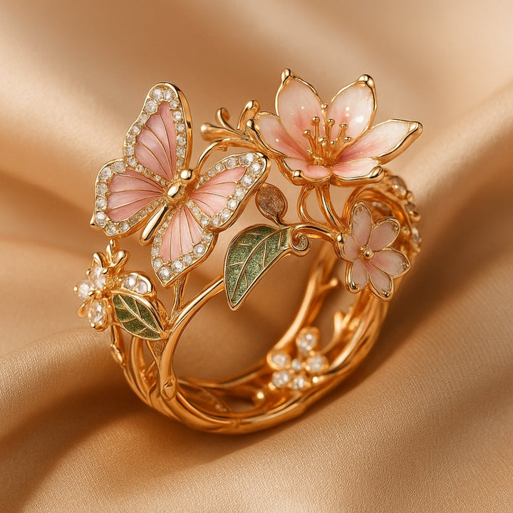 Bague en Zirkonia Ljus Papillon Naturel