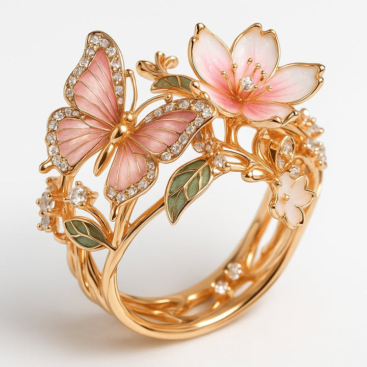 Bague en Zirkonia Ljus Papillon Naturel