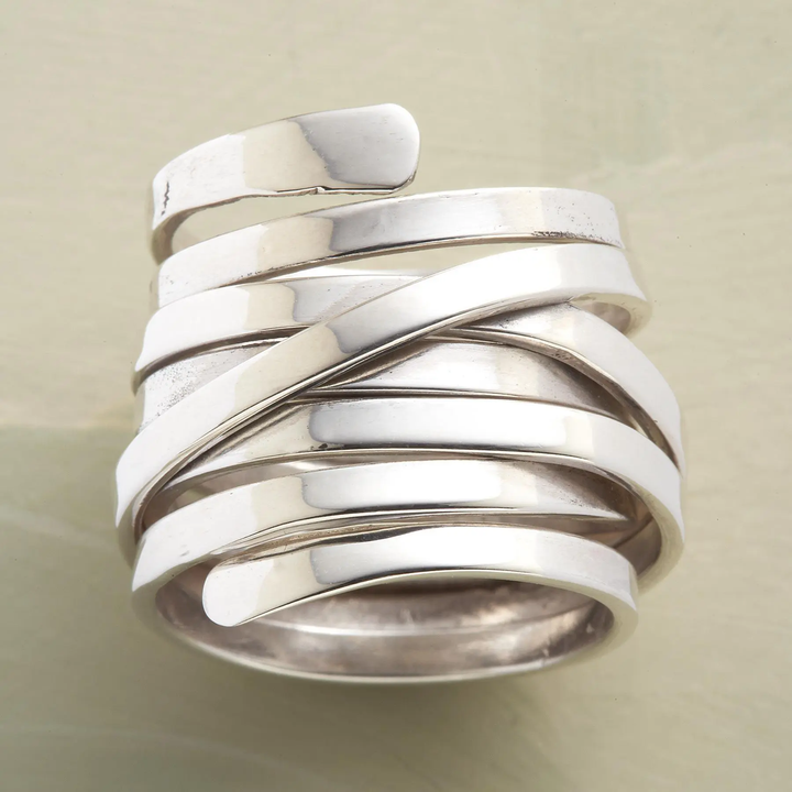 Bliss Bague en Argent Épais Vintage