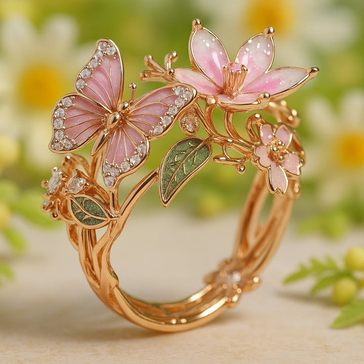 Bague en Zirkonia Ljus Papillon Naturel