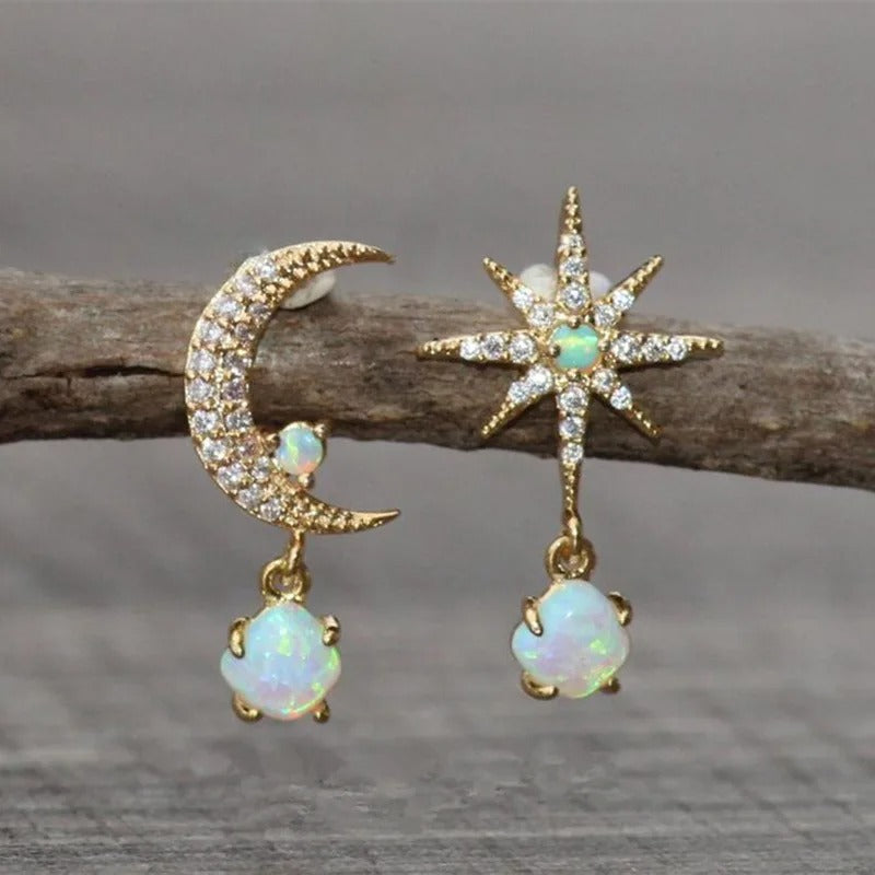 Boucles d'oreilles en perles de luxe étoilées