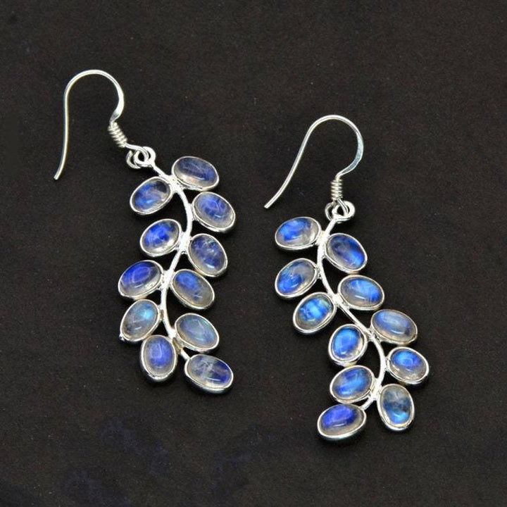 Boucles d'oreilles en lune de pierre