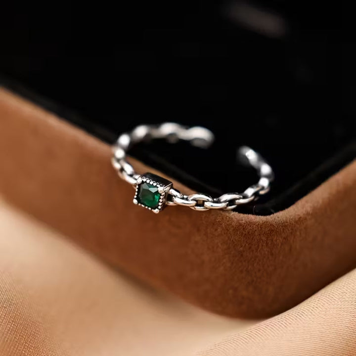 Bague Chaîne Émeraude