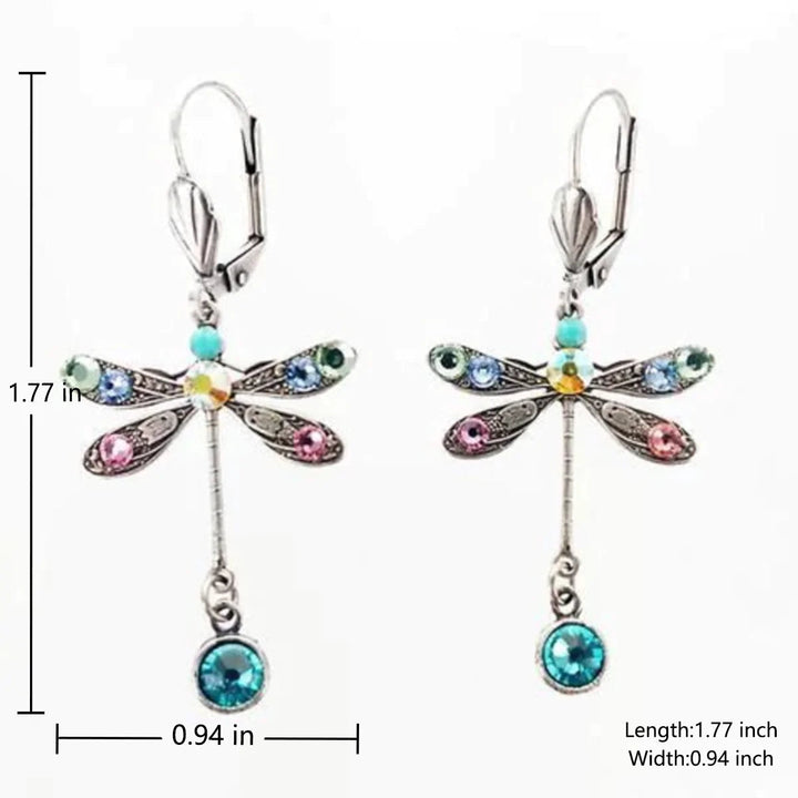 Boucles d'oreilles élégantes au design de libellule