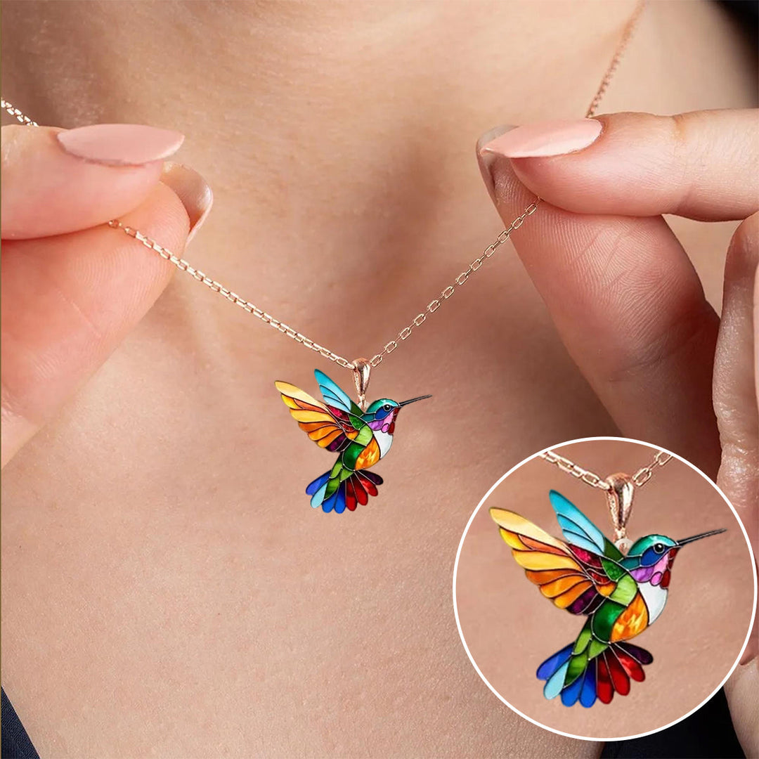 Collier Colibri Magnifique avec Boucles d'Oreilles Offertes – Offre Éphémère