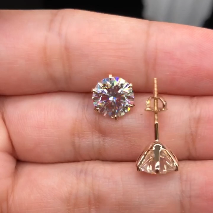 Chic boucles d'oreilles en or blanc Tera