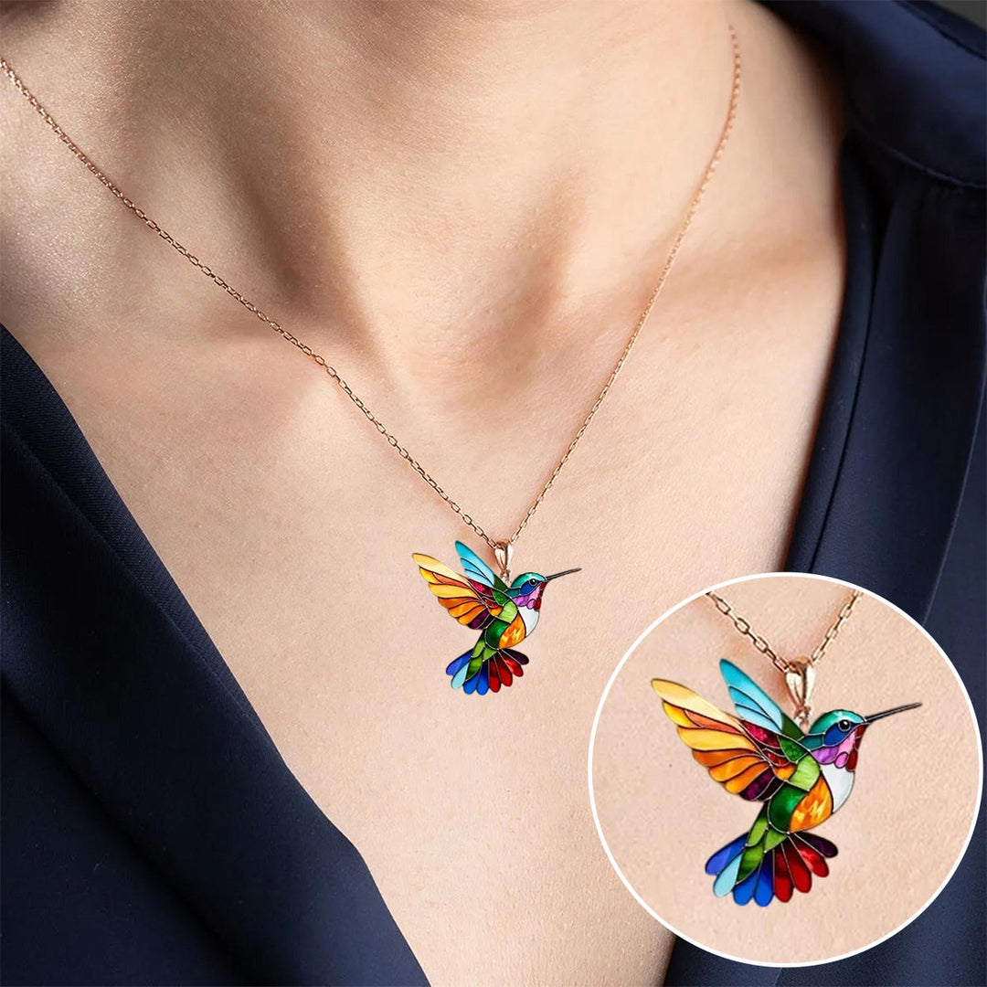 Collier Colibri Magnifique avec Boucles d'Oreilles Offertes – Offre Éphémère