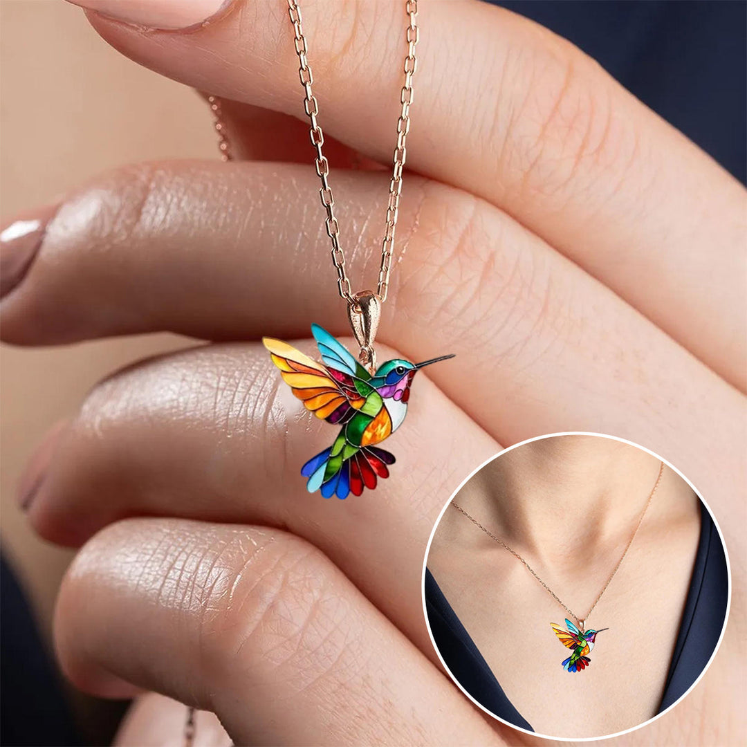 Collier Colibri Magnifique avec Boucles d'Oreilles Offertes – Offre Éphémère