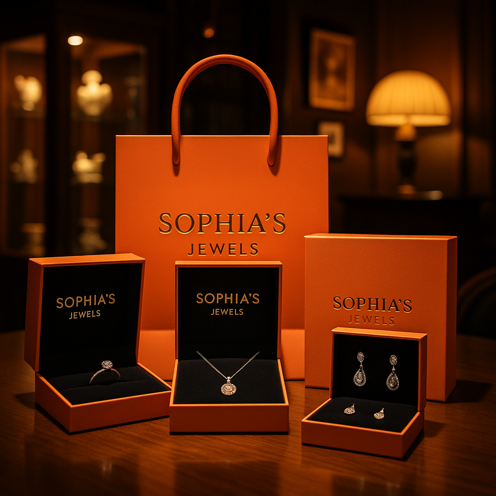 Saphir Boucles d'oreilles en forme carrée