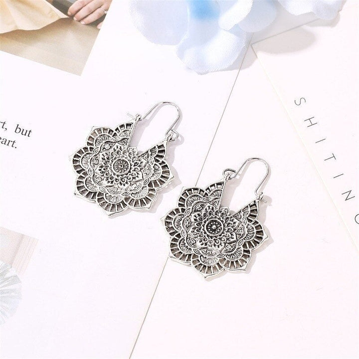 Lotus Mandala Boucles d'oreilles