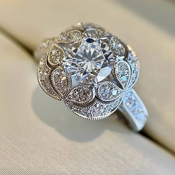 Éclair Bague Vintage en Argent