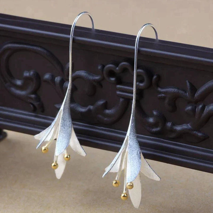 Boucles d'oreilles Fleur Argent
