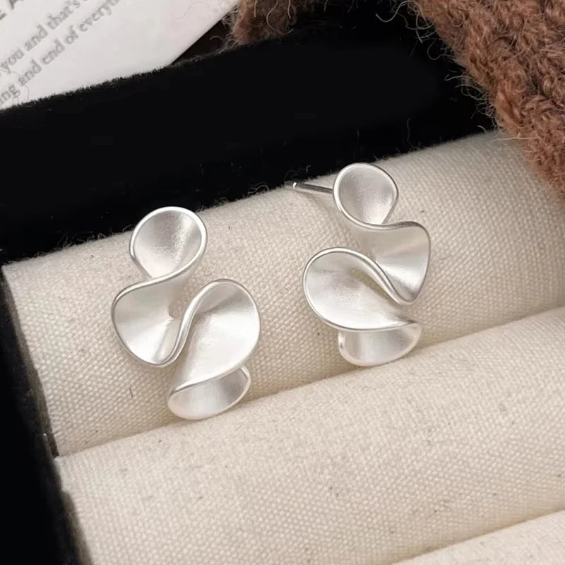 Boucles d'oreilles en forme de fleur en argent sterling et or 18K