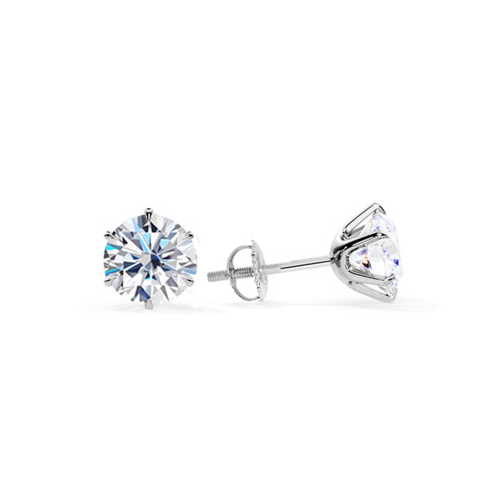 Chic boucles d'oreilles en or blanc Tera
