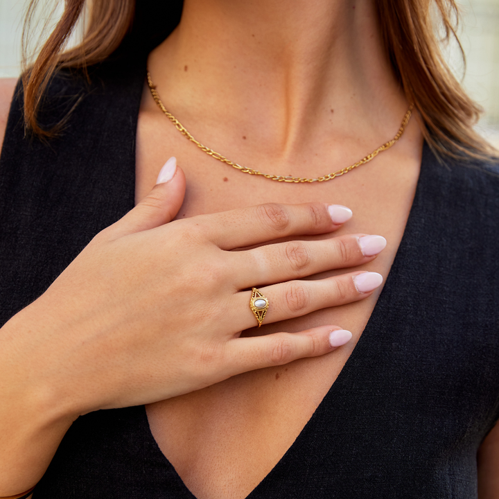 Bague en Perle Vintage Royale