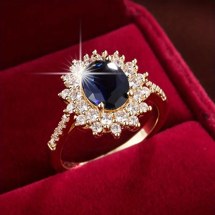 Bague en Or avec Saphir Vionne