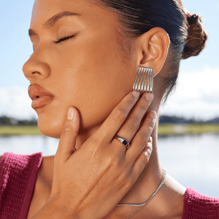 Bague en Argent & Émeraude Ember