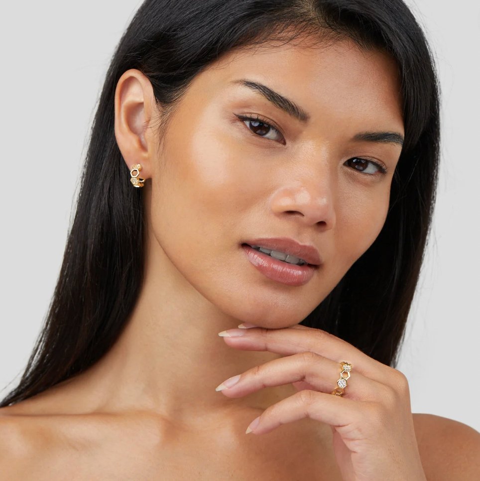 Bague en or et cristal - Abeille