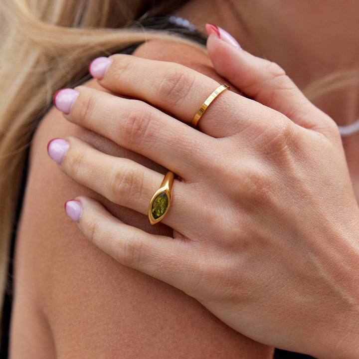 Bague Arizona en cristal vert