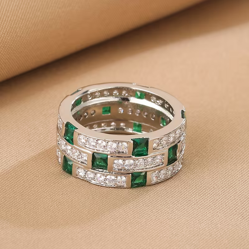 Bague Matrice Émeraude