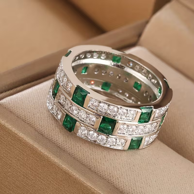 Bague Matrice Émeraude