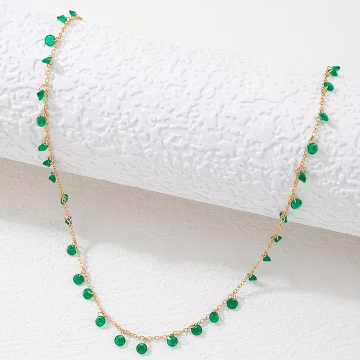 Collier Goutte d'Émeraude