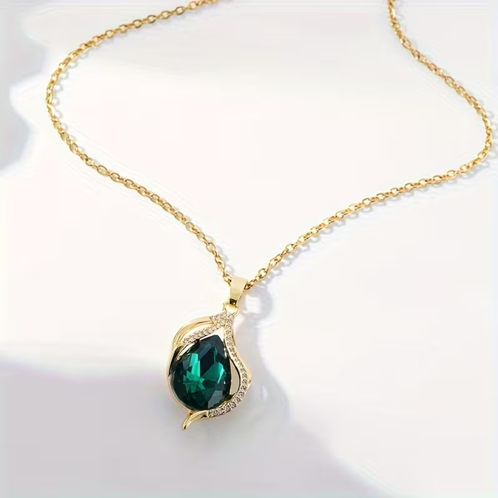 Collier Vague Émeraude