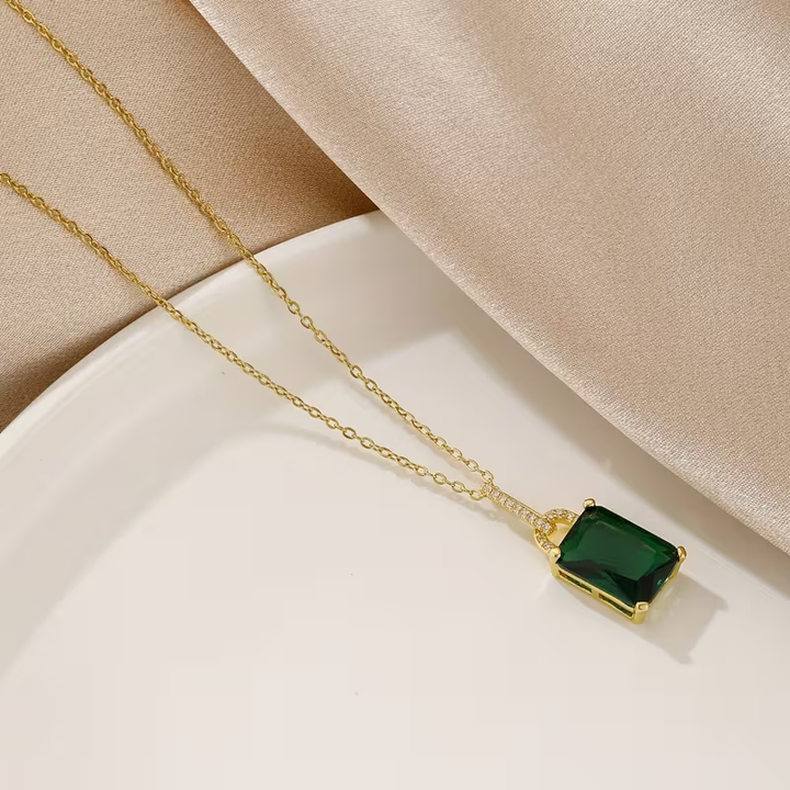 Collier Luxe Émeraude