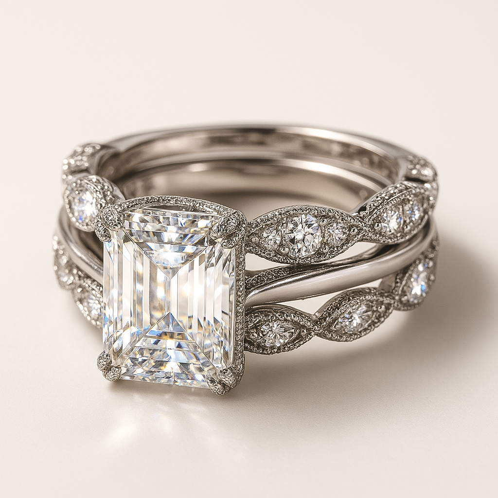 Bague en Argent Vintage Lumineuse