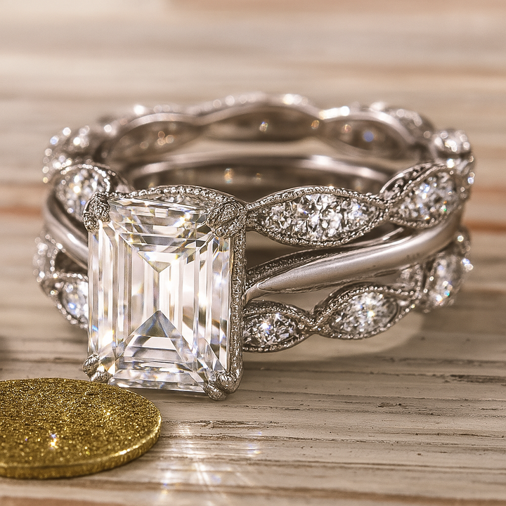 Bague en Argent Vintage Lumineuse