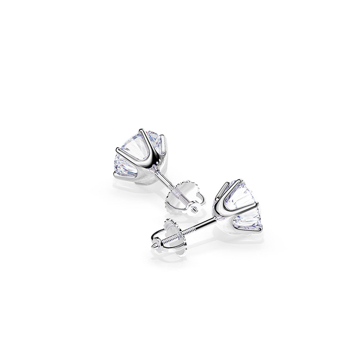 Chic boucles d'oreilles en or blanc Tera